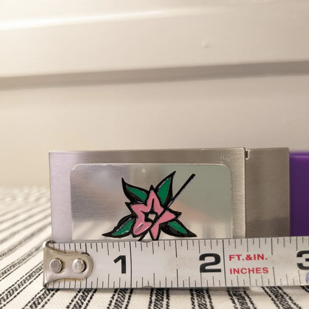Clazic Purple Golf Belt Silicone with Floral‎ Buckle